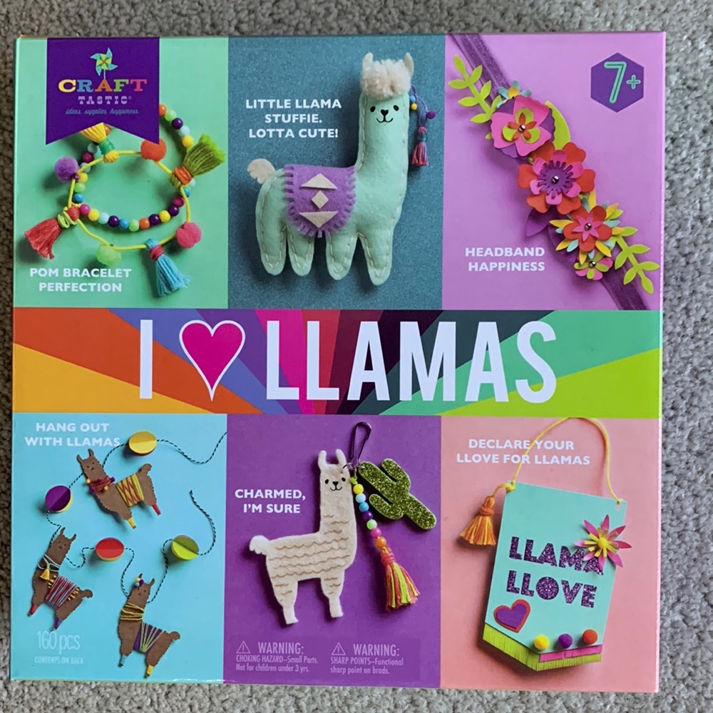 Craft Tastic I Love Llamas Craft Box Ages 7+
